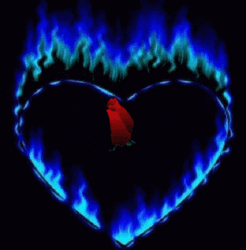 Green Heart Flames Rose