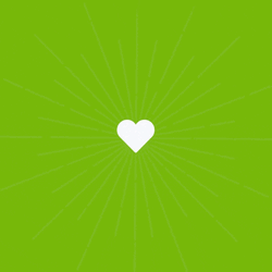 Green Heart Love Illustration