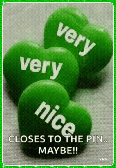 Green Hearts With The Words Very Nice On Them GIF