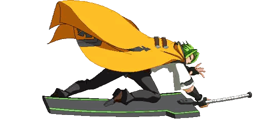 Green Hero With Sword And Cape Sticker