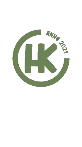 Green K Inside Circle Sticker