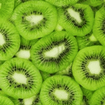 Green Kiwi Slices With White Center GIF