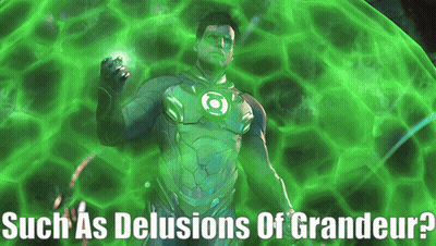 Green Lantern Delusions Of Grandeur GIF