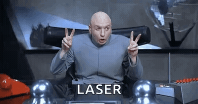 Green Laser Beam Coming Out of Hole in Earth