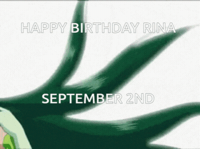 Green Leaf Happy Birthday Rina September 2Nd GIF
