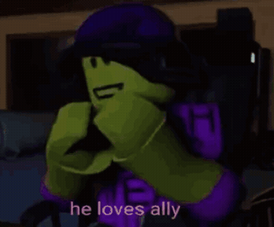 Green Lego Character In Purple Shirt And Hat Holding Gun GIF