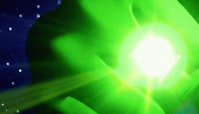 Green Light Coming Out Of Person Hand GIF