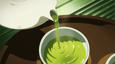 Green Liquid Being Poured From Teapot GIF