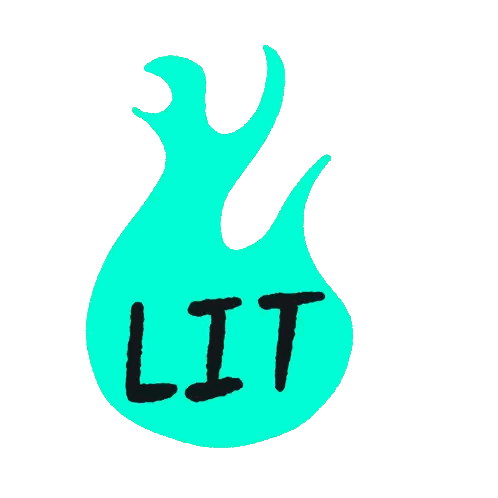 Green Lit Circle Sticker