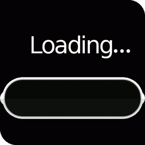 Green Loading Bar With Word Loading GIF