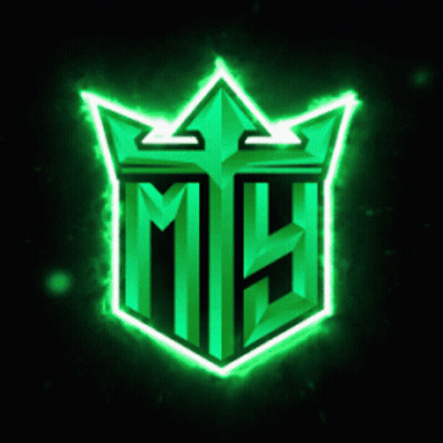 Green Logo With Crown And Letter M GIF