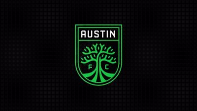 Green Logo With Tree Saying Austin GIF
