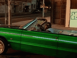 Green Lowrider Car GIF