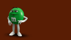 Green M&M Take A Bow GIF