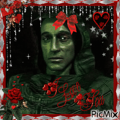 Green Man With I Love You GIF