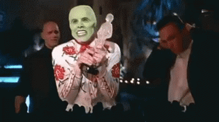Green Mask Man You Love Me GIF