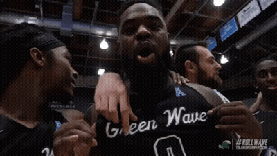 Green Monster Holding Megaphone Saying Tulsa Better Than Longhuskies GIF