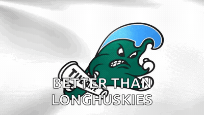 Green Monster Holding Megaphone Saying Tulsa Better Than Longhuskies GIF