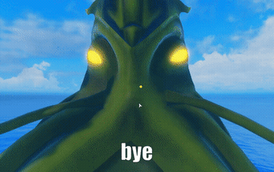 Green Monster Saying Bye GIF