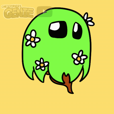 Green Monster With Flowers Saying For You GIF