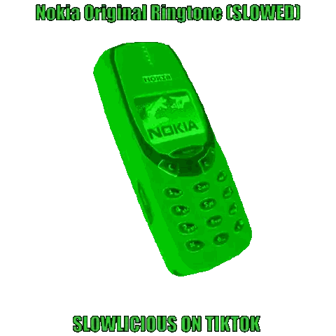 Green Nokia Phone With Original Ringtone Sticker