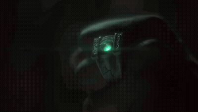 Green Object Glowing In The Dark GIF