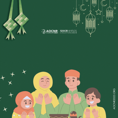 Green Poster Saying Selamat Hari Raya GIF