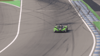 Green Race Car GIF
