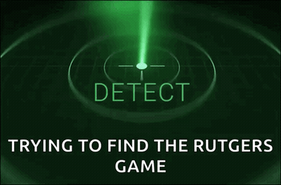Green Radar Screen Trying To Find The Rutgers Game GIF