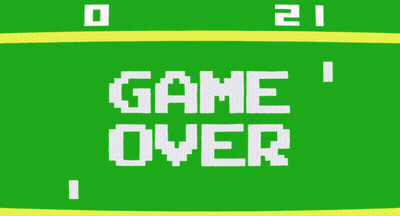 Green Screen Game Over GIF