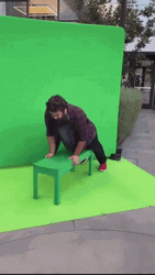 Green Screen Wall GIF