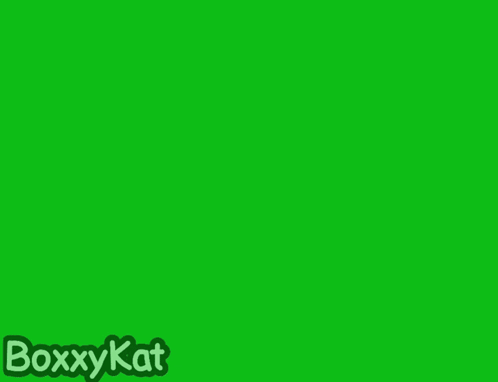 Green Screen With Boxykat Logo And Follow Button GIF