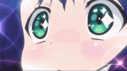 Green Shining Anime Eyes GIF