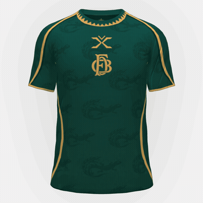 Green Shirt With Gold Letter B GIF