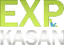 Green Sign Saying Exp Kasan With Inhaler Sticker