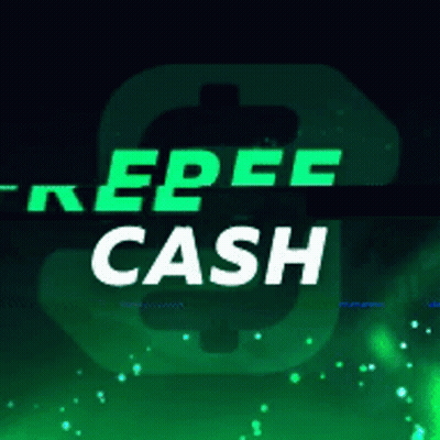 Green Sign Saying Free Cash GIF