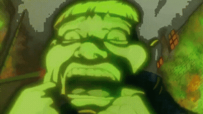 Green Smiley Face With White Smile GIF