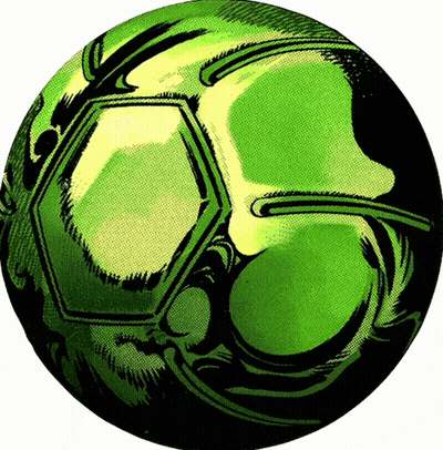 Green Soccer Ball With Black Border GIF