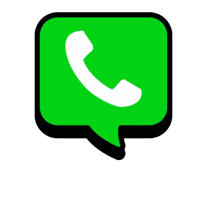Green Speech Bubble With Phone Icon Sticker