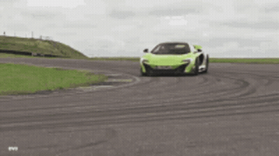 Green Sports Car Driving GIF