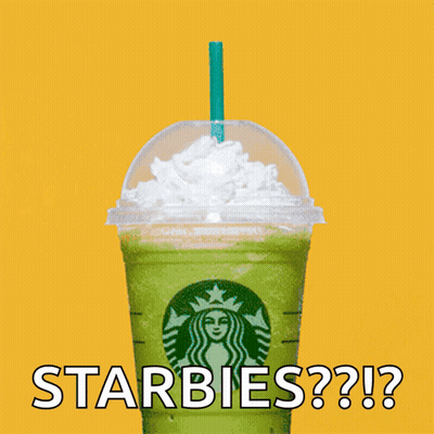 Green Starbucks Drink With Whipped Cream GIF