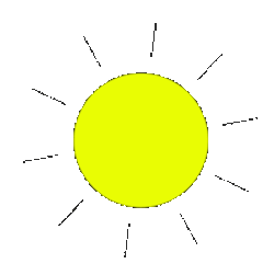 Green Sun Sticker GIF