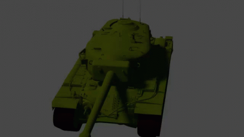 Green Tank 3D Model GIF