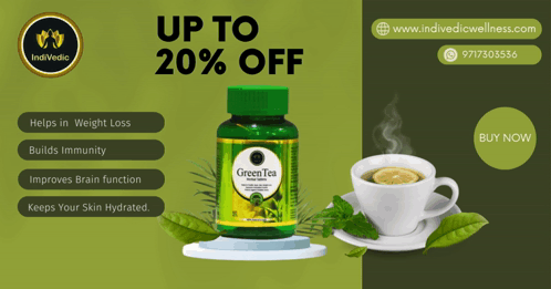 Green Tea Bottle And Cup GIF