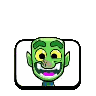 Green Troll With Purple Mouth And Big Eyes Sticker