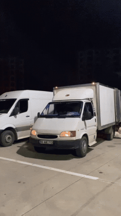 Green Van Saying Shut Up Man GIF