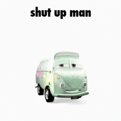 Green Van Shut Up Man GIF