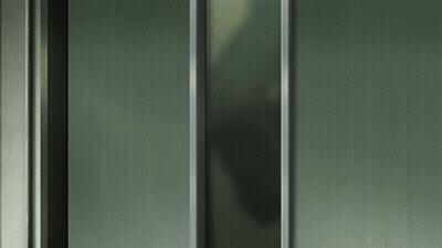 Green Wall With Metal Frame GIF