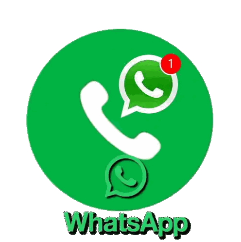 Green WhatsApp Logo With Red Notification Sticker