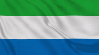 Green White And Blue Flag Flying GIF